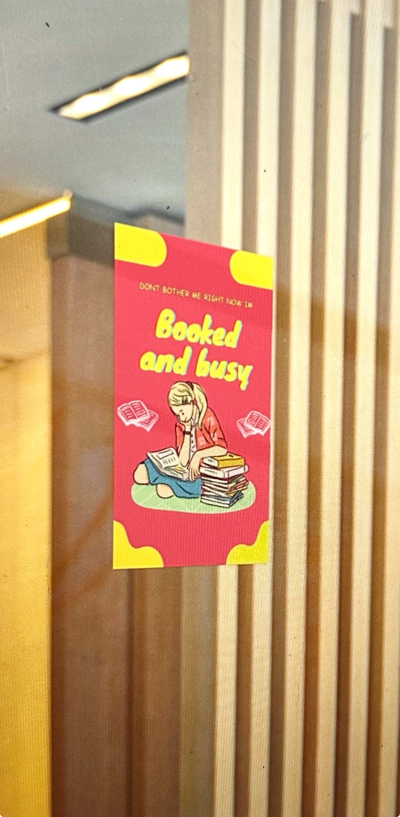 Booked and busy - A cute reading sticker